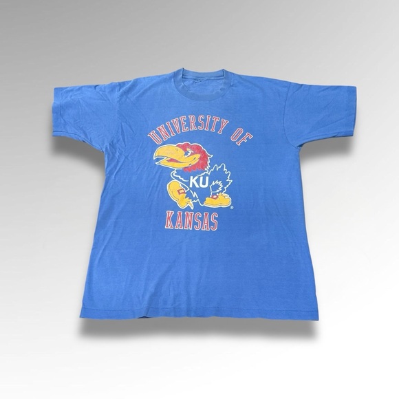 Vintage University of Kansas Tee 🔵 - Picture 1 of 8